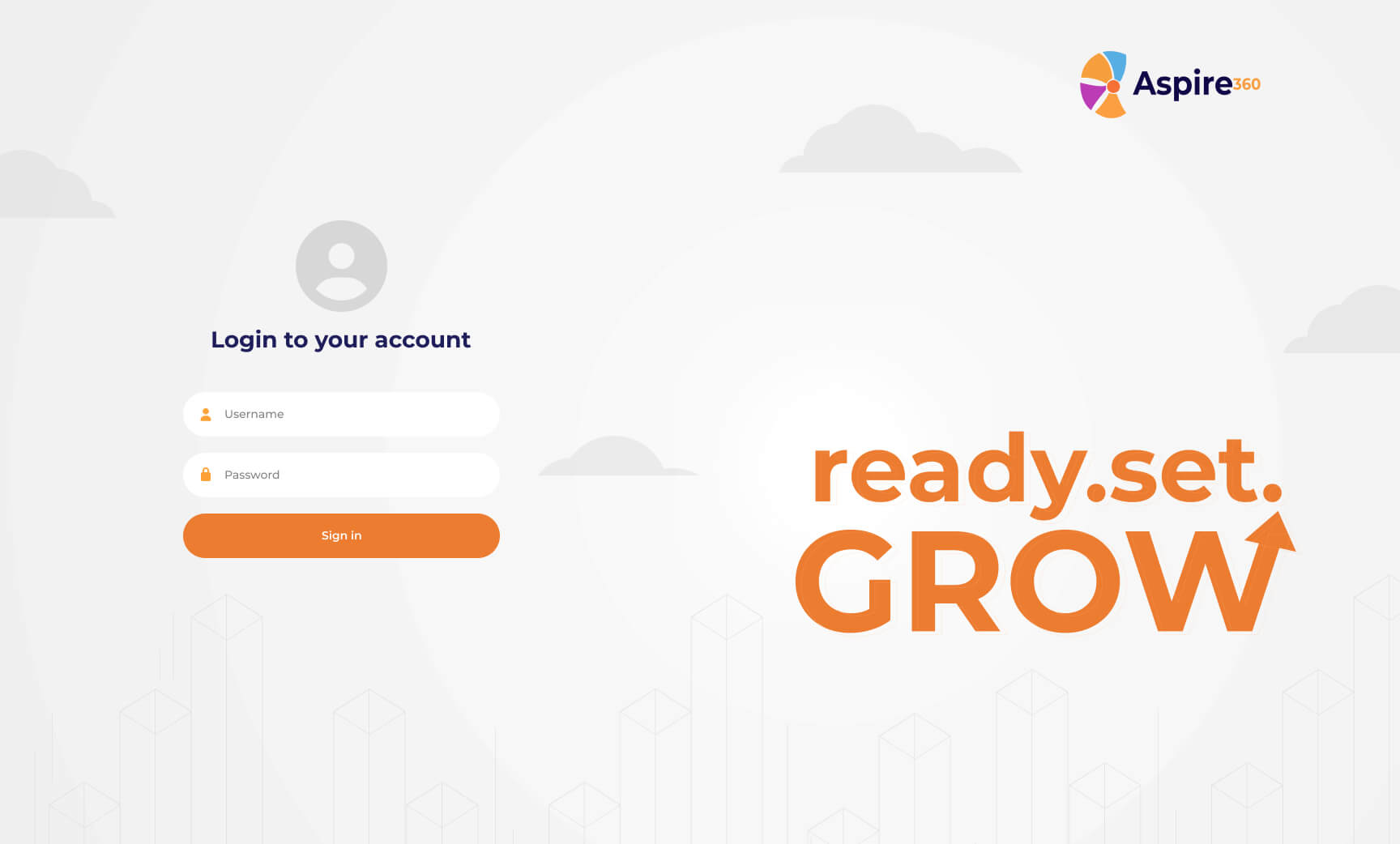 Aspire360 Login Page