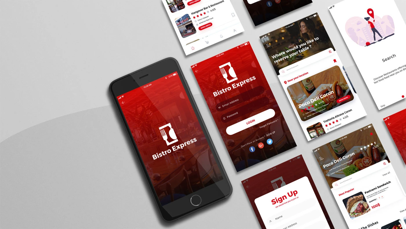 Mobile application design screen 2