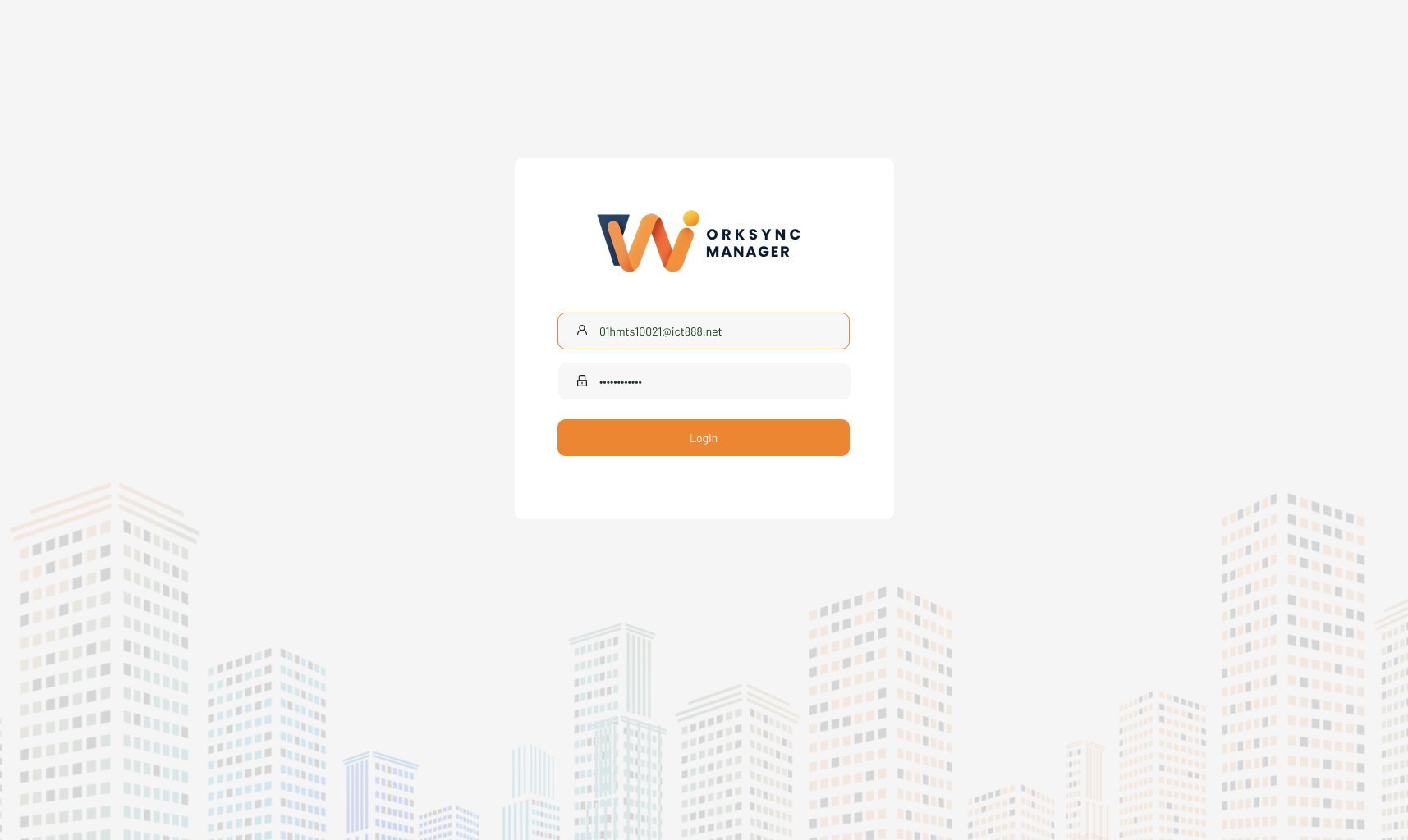 WorkSync Manager Login Page